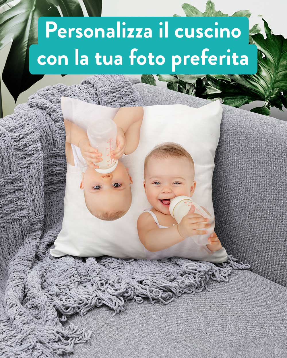 Cuscino Paillettes Personalizzato con Foto - MyDigitalPrint