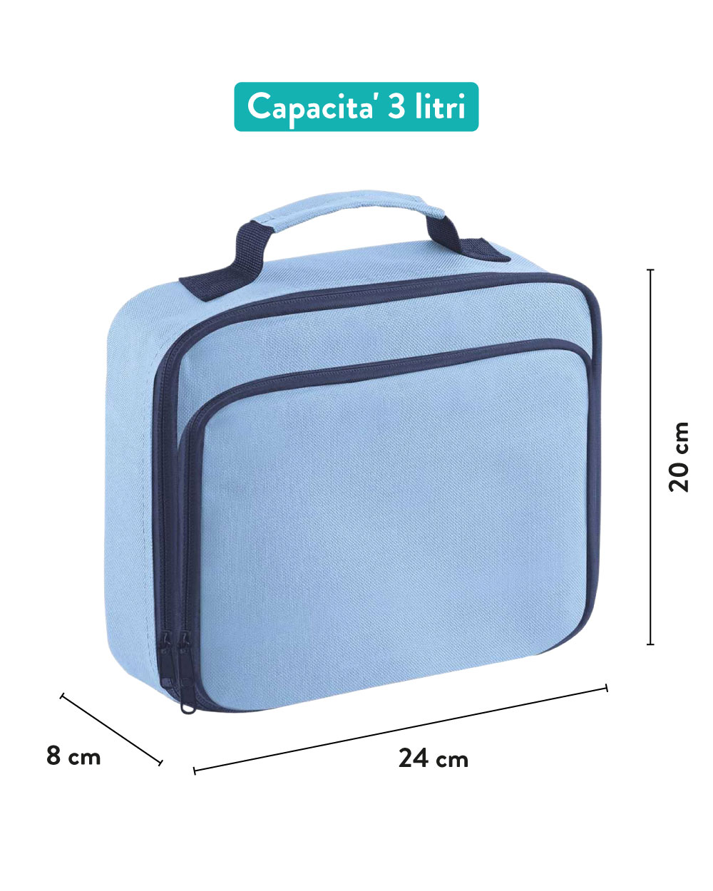 Borsa Frigo Termica Cestino Porta Merenda Scuola e Asilo