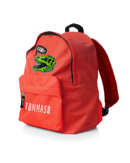 zaino-scuola-bambino-dinosauro-rosso-personalizzabile-D-dettaglio