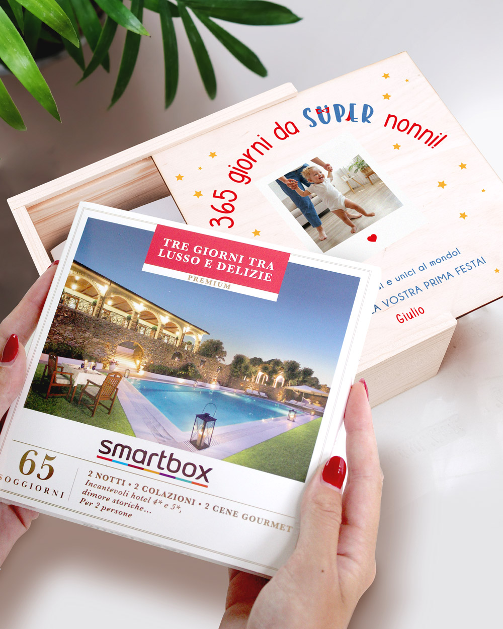Scatola Ricordi Smartbox Regalo Personalizzato Festa Nonni06
