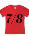 T shirt Rossa 7-8 anni € 0,00