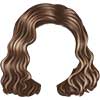 F - DONNA Capelli Mossi alle Spalle