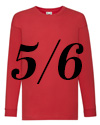 Maglia Manica Lunga Rossa 5-6 anni +€ 2,00