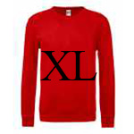 Maglia Unisex a Maniche Lunghe Rosso XL