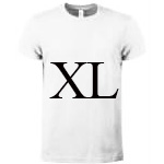 T shirt UNISEX Bianco XL