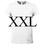 T shirt UNISEX Bianco XXL