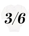 Body Bianco manica lunga 3-6 +€ 6,99