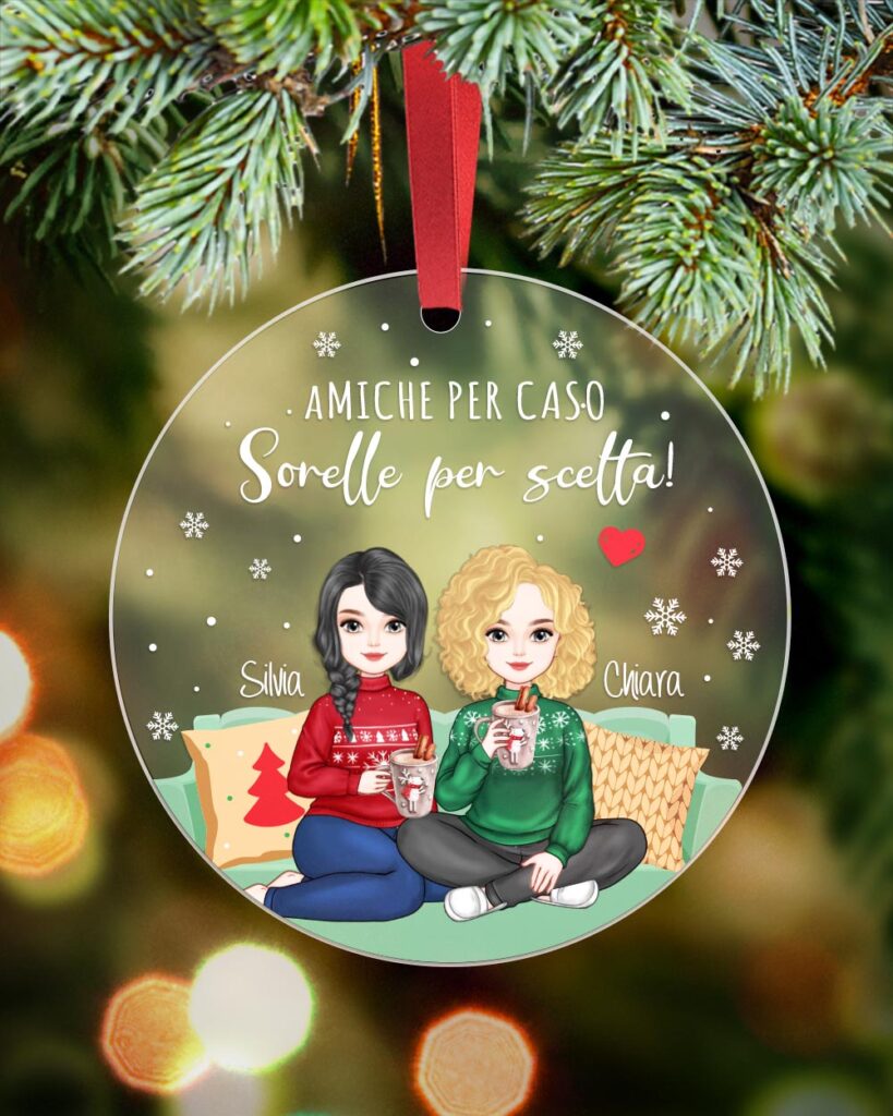 decorazione-albero-personalizzata-pallina-ritratto-amiche