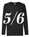 Maglia Manica Lunga Nera 5-6 anni +€ 2,00