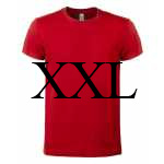 T shirt UNISEX Rosso XXL