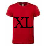 T shirt UNISEX Rosso XL
