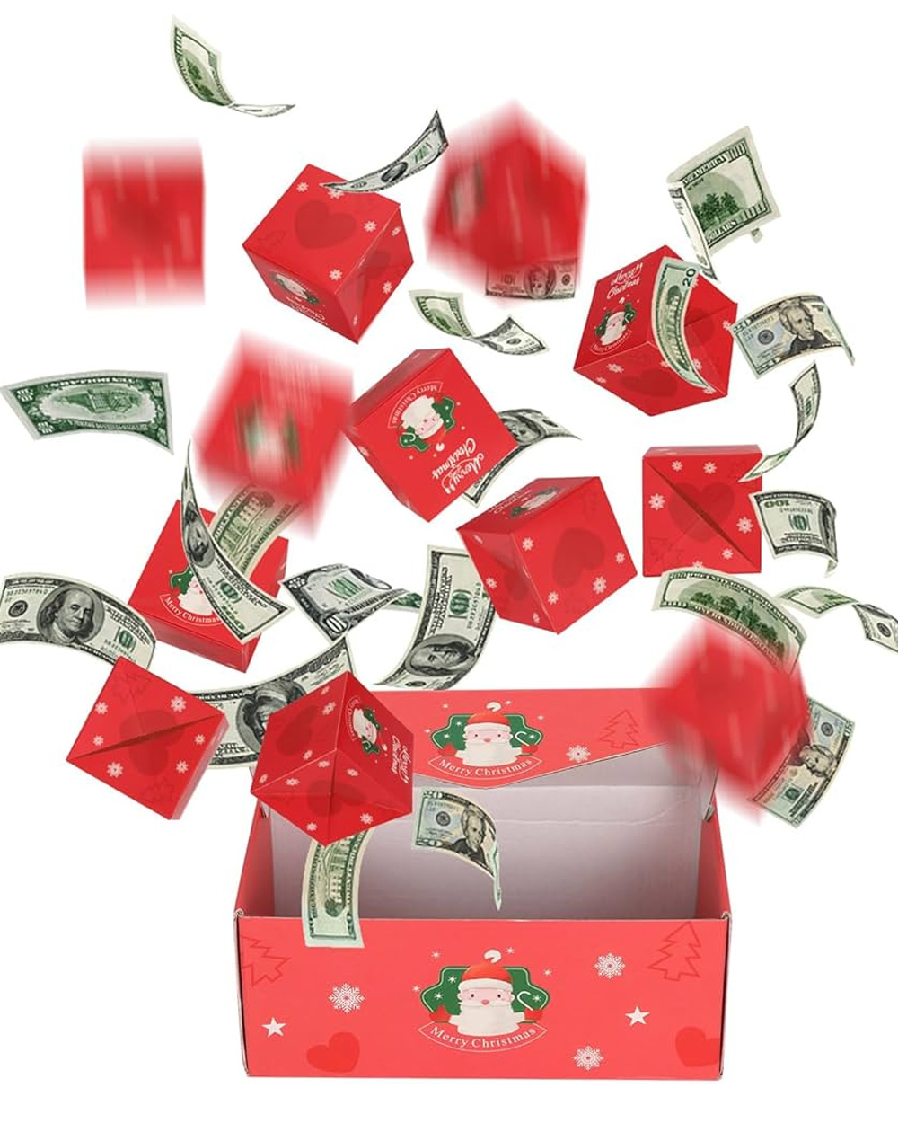 Il Regalo di Natale Che tutti Vorrebbero- Scatola Sorpresa Esplosiva per  Soldi e Banconote Idea Migliore Regalo di Natale
