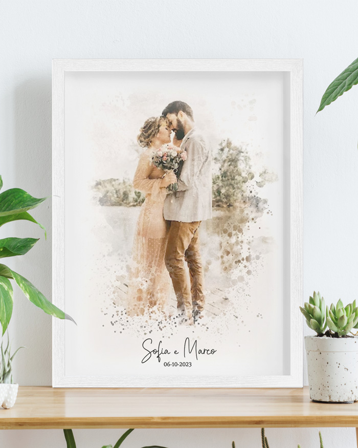 Acquarello-anniversario-matrimonio-ricordo-regalo-personalizzato