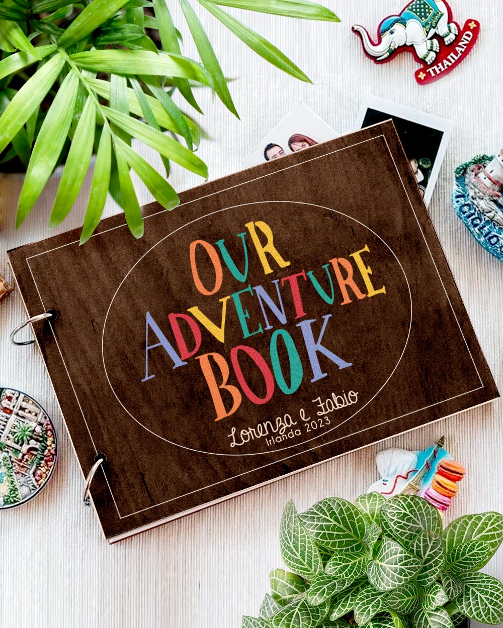 Libro dei Ricordi Our Adventure Book Ispirato Film UP, Album Portafoto in  Legno Personalizzato