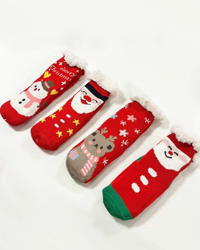 Calzini Natalizi Da Uomo In Cotone "Santa". Regalo Per Lui / Babbo Natale Segreto / Calzini Natalizi / Regalo Per Uomo / Novità / Natale / Riempitivo Per Calze. - Italia - Foto 4