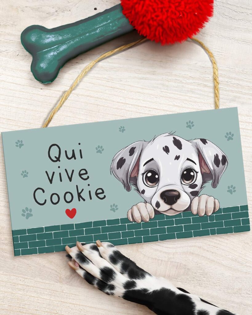 Targhetta 'Attento Al Cane' Con Levriero Galgo – Cartello In PVC 3mm Per Esterno, Prodotto In Francia (15,5 X 11 Cm)