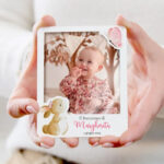 Bomboniera Regalo Nascita Personalizato Magnete Foto Battesimo