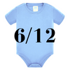 Body 6-12 azzurro baby