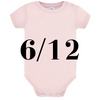 ESAURITO --- Body 6-12 rosa baby