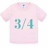 3/4 ANNI TSHIRT BAMBINO ROSA CHIARO