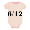 Body Maniche Corte 6-12 ROSA BABY +&euro;&nbsp;1,00