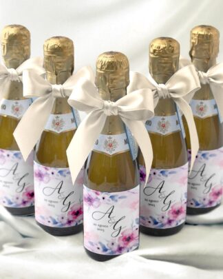 Bottigliette di Prosecco Personalizzate Stile Marmo con Nome - Idea  Bomboniera 18 Anni