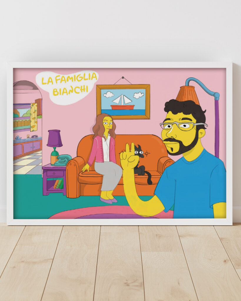 ritratto-caricatura-simpson-regalo-personalizzato