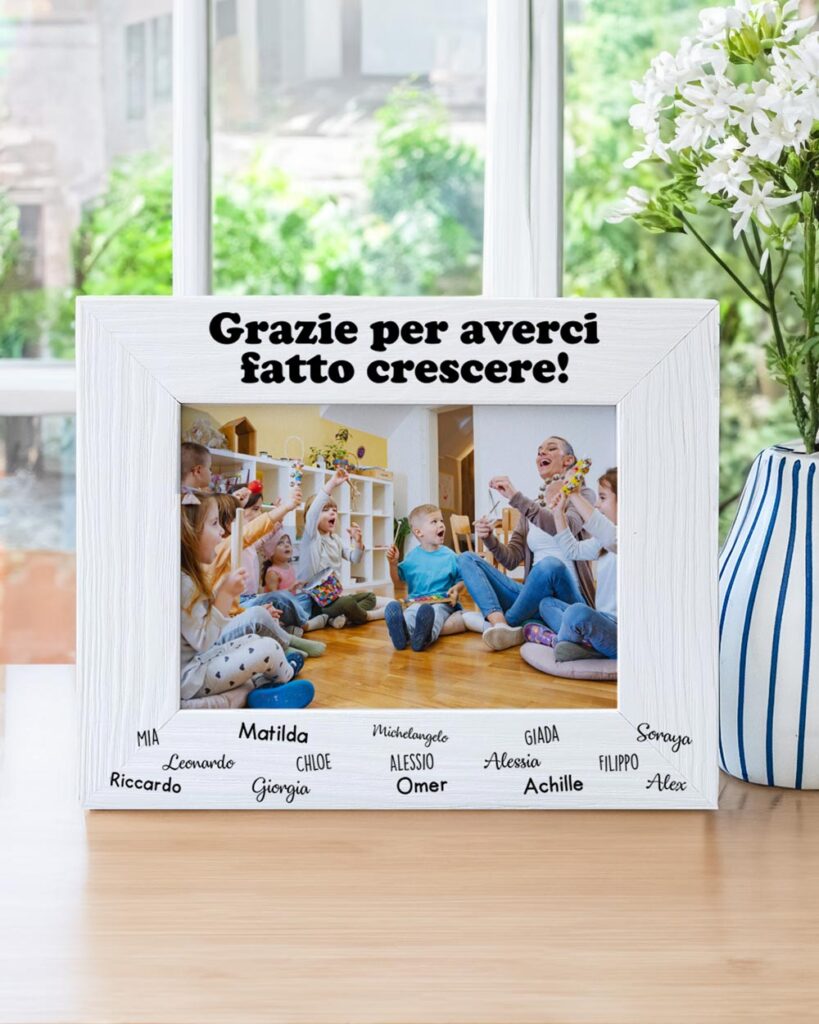 Cornice Portafoto PERSONALIZZABILE Con Il Tuo Testo E La Tua Foto - Foto 5