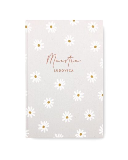 Quaderno Agenda Notebook Personalizzabile con Nome Maestra e Margherite – Idea Regalo per Maestre, Fine Anno Scolastico - immagine 4