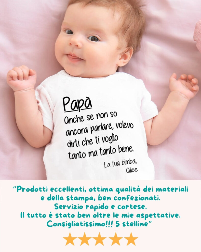 Body Neonato Manica Lunga 'Mamma+Papà+Me=Famiglia' – 100% Cotone Certificato Oeko-Tex, Regalo Di Nascita