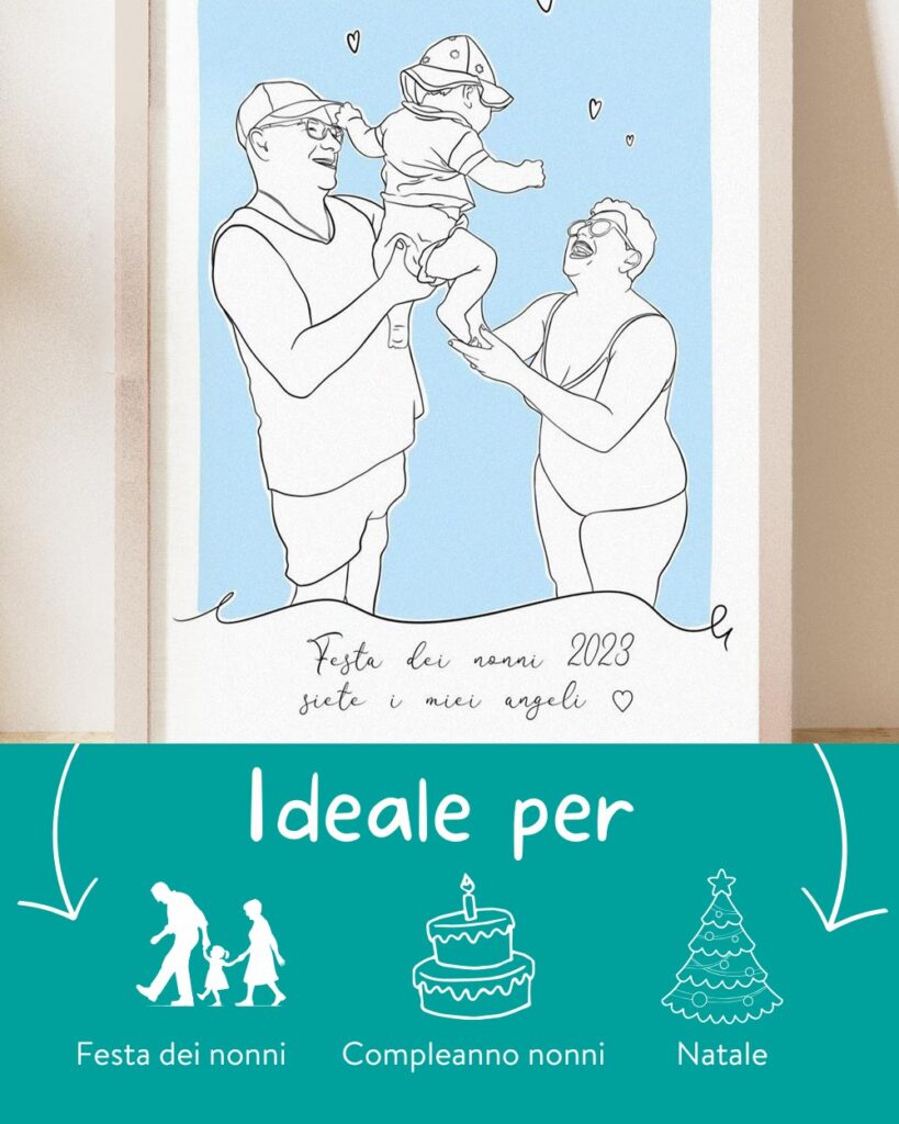 illustrazione-ritratto-line-art-a-partire-dalla-foto-idea-regalo-festa-dei-nonni