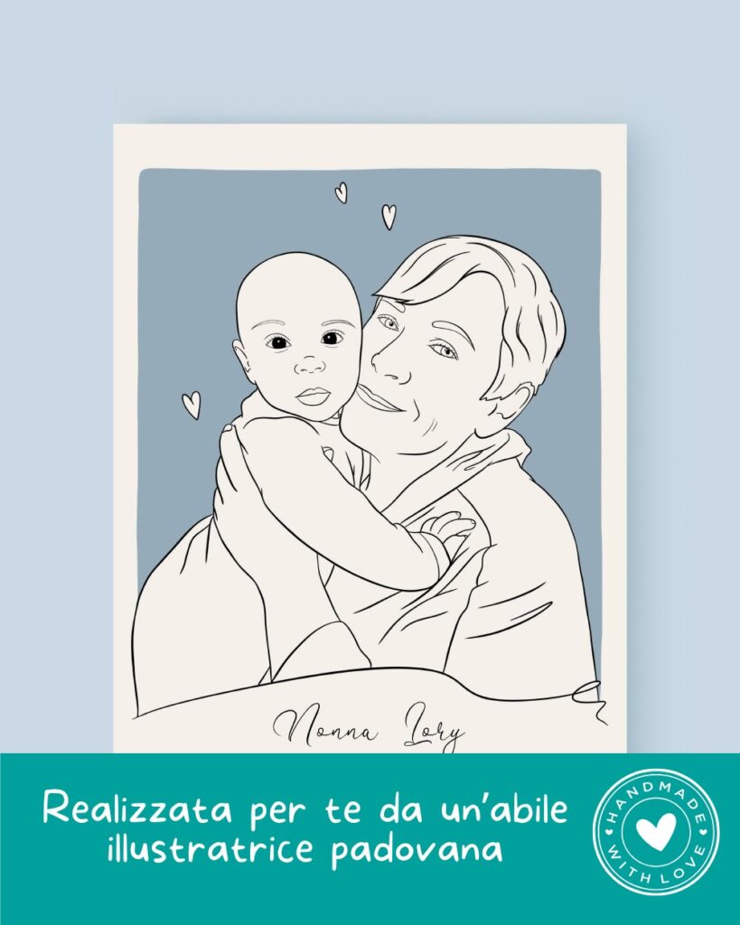 illustrazione-ritratto-line-art-a-partire-dalla-foto-idea-regalo-festa-dei-nonni