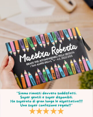 Astuccio Personalizzato con Nome, Astuccio Portapenne Personalizzato Aggiungi Il Testo della, Astuccio Portapenne per Cancelleria Astuccio Resistente