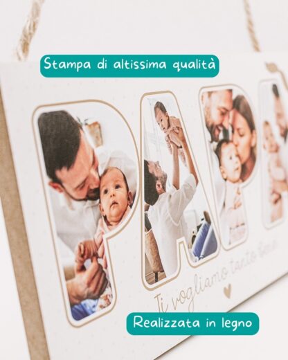 Gift In Canada In Legno Personalizzato Per Festa Del Papà | A4, Targhetta Con Foto E Scritte, Regalo Fai Da Te Per Fan