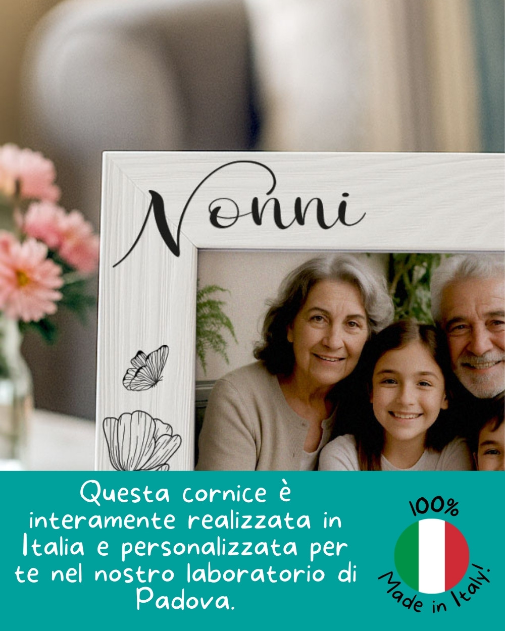 Regalo Per Nonna - Bracciale Con Incisione "Sei Una Nonna Speciale" - Gioiello In Acciaio Inossidabile Con Ciondolo Cuore E Petali