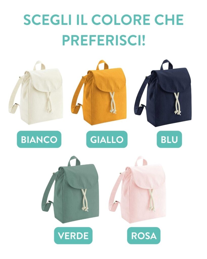 Borsa unicorno personalizzata, zaino personalizzato ragazze con nome e unicorno, nome glitter, zaino unicorno bambini, borsa scuola unicorno - Italia