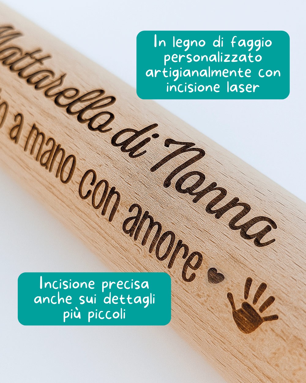Portachiavi In Legno Inciso A Laser - Design Unico Fatto A Mano Promotech