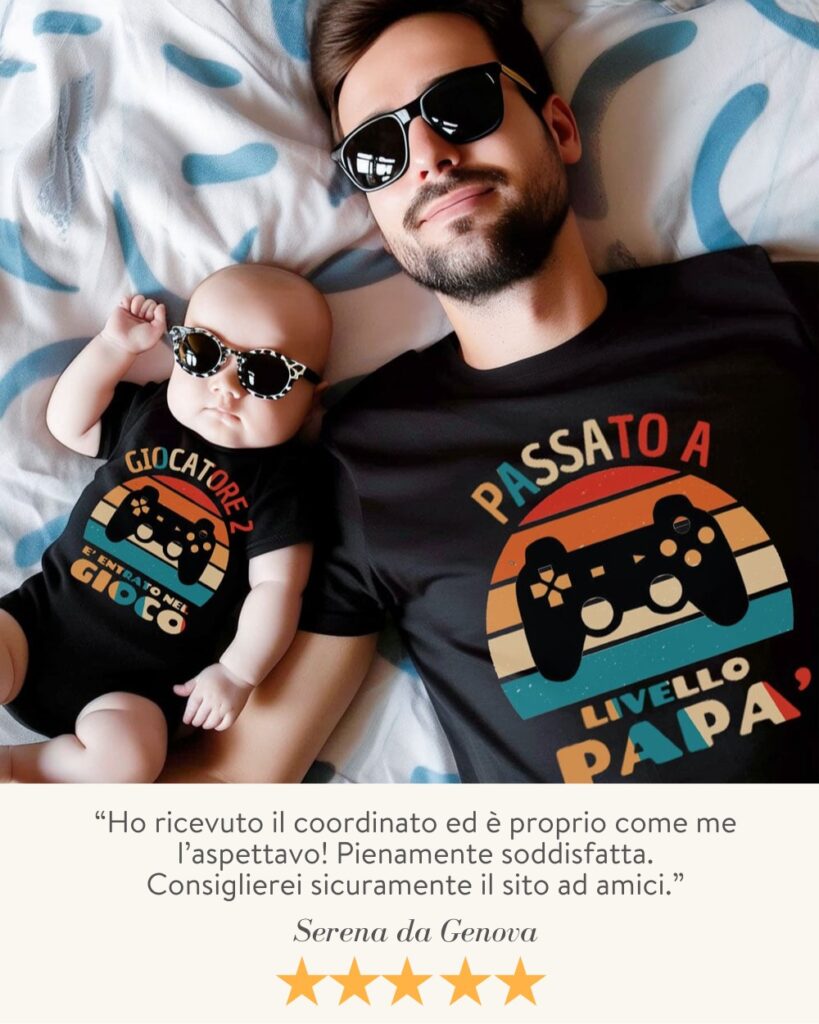 set-coordinato-papà-figli-passato-livello-papà-videogiochi-idea-regalo-festa-del-papà