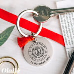 Portachiavi Acciaio Regalo Laurea Universita000
