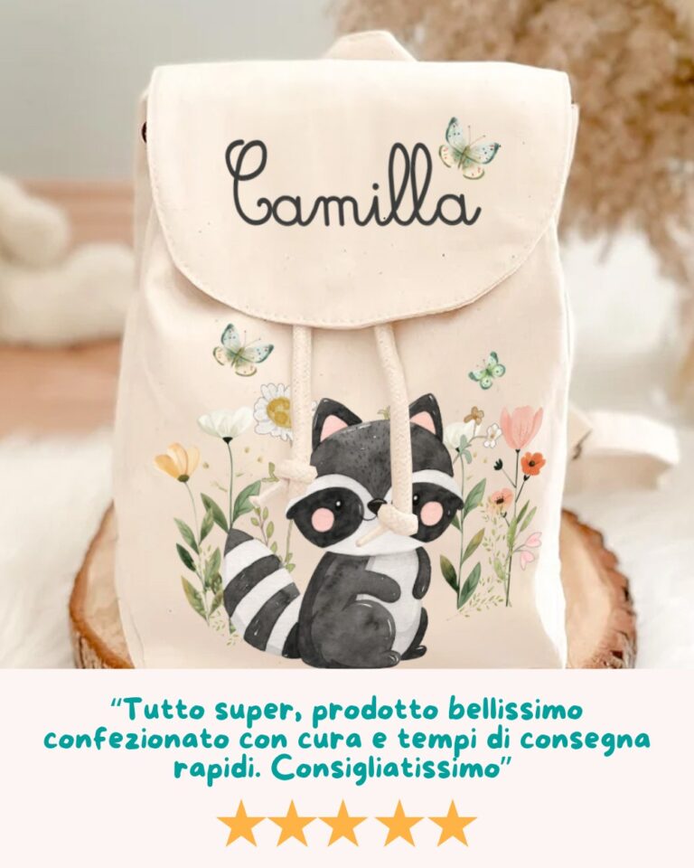 Zaino bambina personalizzato monopattino