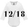 Body Maniche Lunghe 12-18 BIANCO
