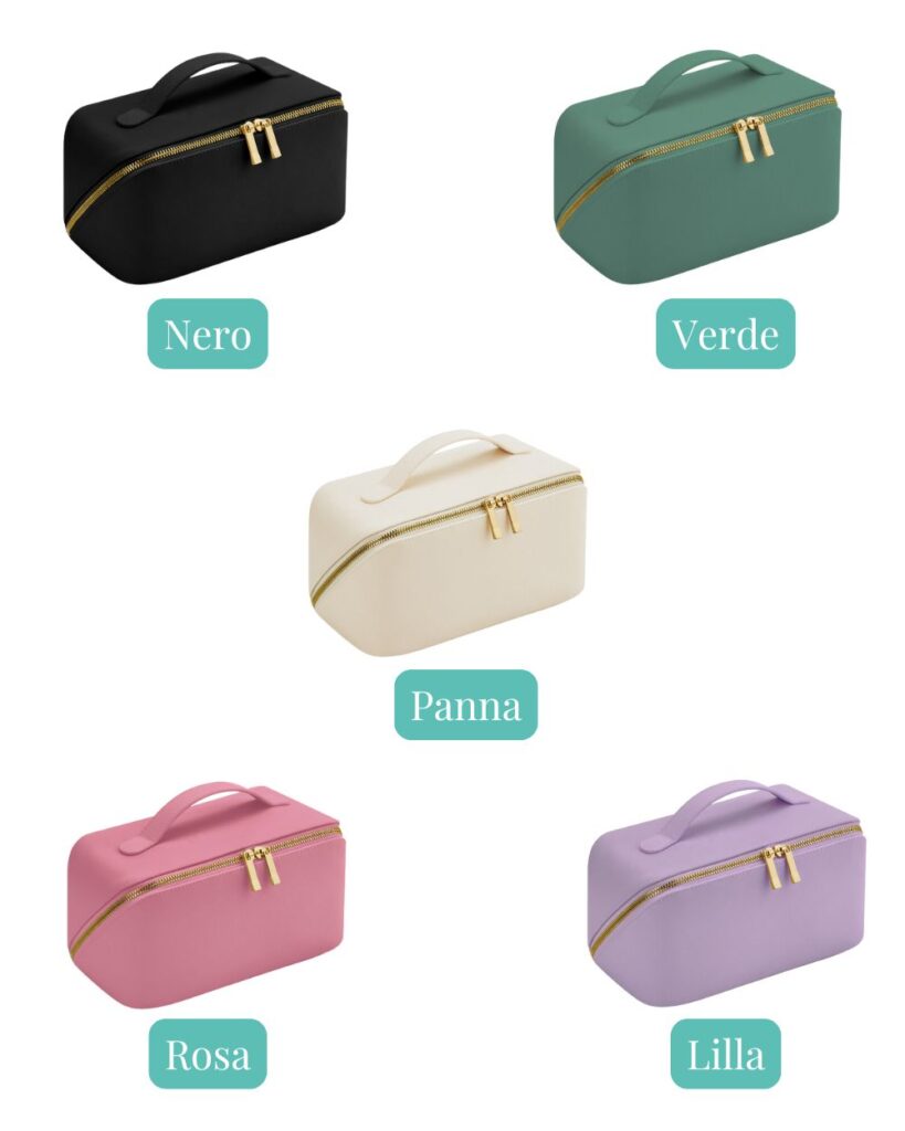 Beauty Case Da Viaggio In Pelle PU - Borsa Portatrucchi Grande Capacità Con Scomparti, Bianco Liscio - Foto 3