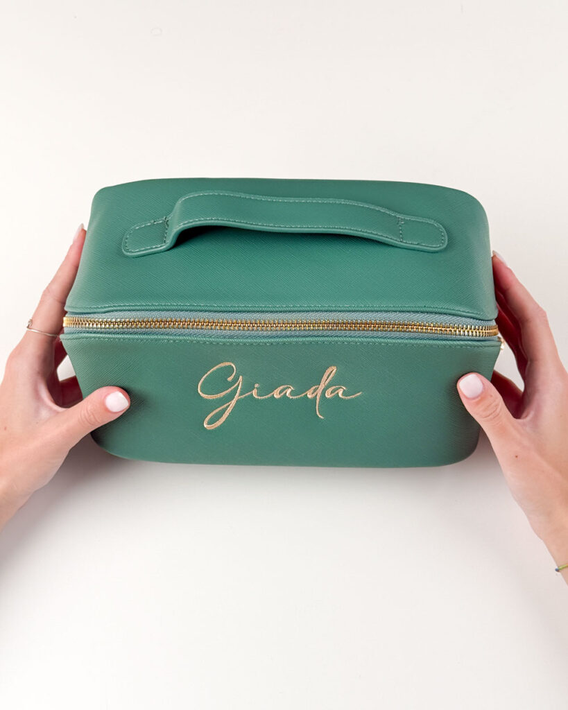 LEcylankEr Beauty Case Donna Grande, Borsa Cosmetica A Doppio Strato Portatile, Pochette Trucchi Da Viaggio Con Scomparti Multipli, Beauty Case Trucchi Impermeabile Di Grande Capacità (Marrone - Foto 2