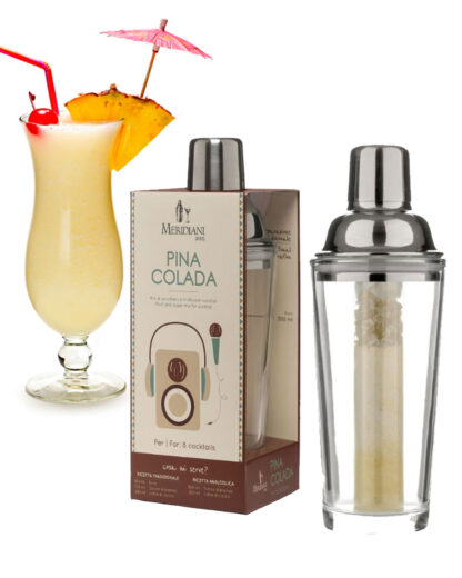 Shaker in Vetro con Preparato Per Drink Pina Colada