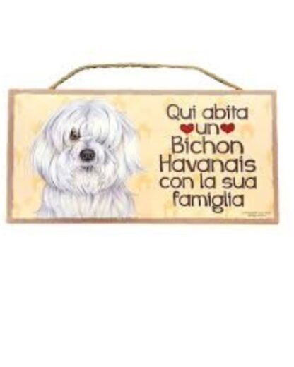 Targhetta Carlino con Dedica Simpatica da Appendere