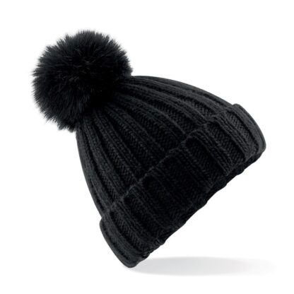 Berretto con Pompon in Pelliccia Sintetica - Stile e Comfort per l'Inverno