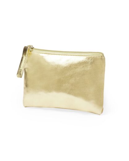 Portamonete in Similpelle Lucida Color Oro – Eleganza e Praticità