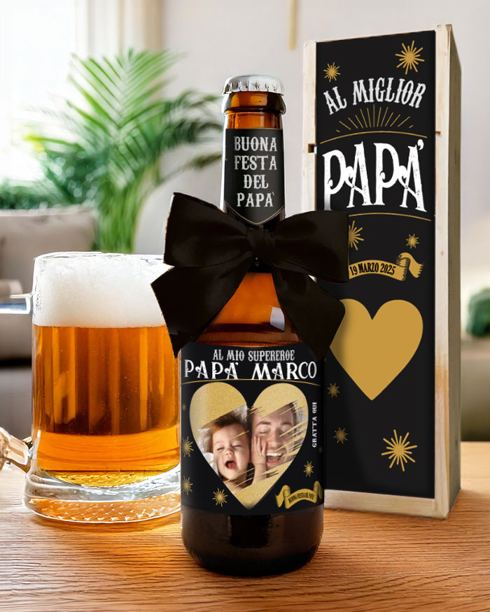 Mousepad Festa Del Papà - 'Papà Sei Il Nostro Supereroe Preferito' - Regalo Originale 25x19 Cm