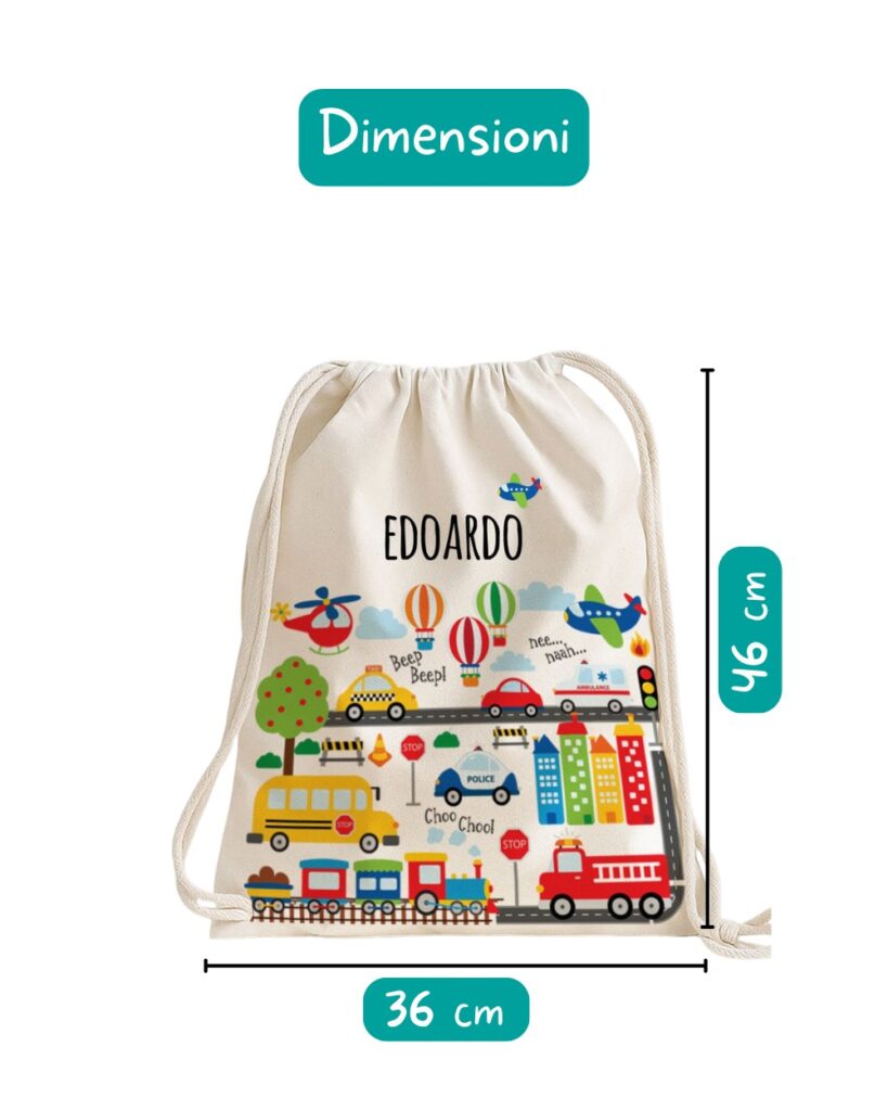 sacca-personalizzata-mezzi-trasporto-asilo-scuola