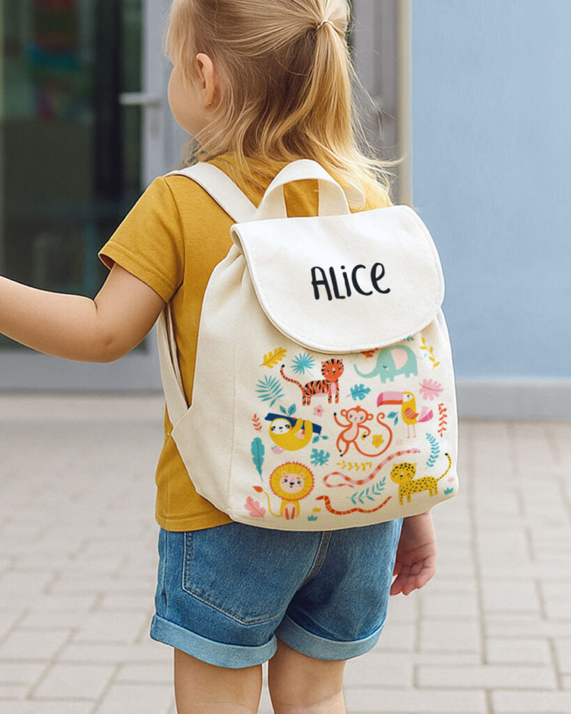 Zaino Asilo Personalizzato Minimutz Con Nome – Gufo Uhu – Per Bambini 2-5 Anni – Leggero 6 Litri